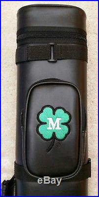 New McDermott Clover Logo 2x4 Hard Pool Cue Case, IN STOCK READY TO SHIP TODAY