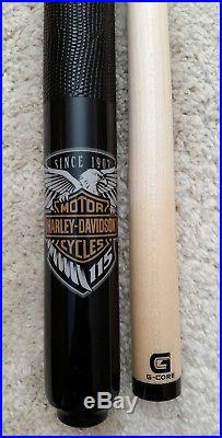 New McDermott HD41 Pool Cue 115th Anniversary withHarley Davidson Hard Case G-Core