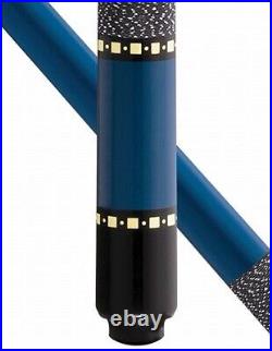 New McDermott L11 Lucky Pool Cue Billiards Blue with wrap Free Case & Shipping