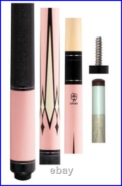 New McDermott Lucky L117 or L 17 Metallic Pink Pool Cue 13mm Shaft
