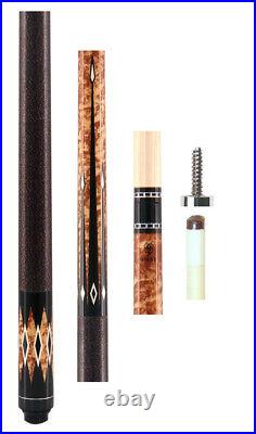 New McDermott Lucky L33 or L 33 Brown Burl Wood Pool Cue 13.00mm