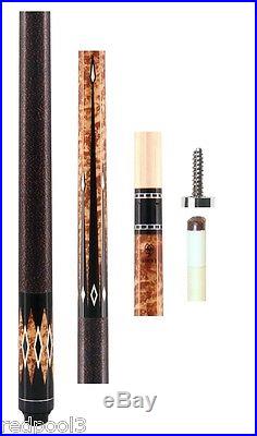 New McDermott Lucky L33 or L 33 Maple Stain Pool Cue 13.00mm Linen Wrap