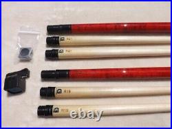 Pair McDermott G208 Cue Package with Extra Lead Shafts +++ Now With Free Shipping