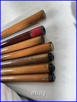 Pool Cue Lot of 7 Billiards Stick Quetec B&S Unbranded