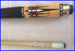 Pool Cue Stick Mcdermott Star Brown Black And Yellowith Spear Pattern
