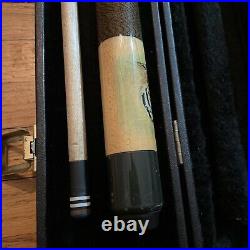 Pool Cue, Vintage 1990s McDermott, Doughty Tiger, With Case