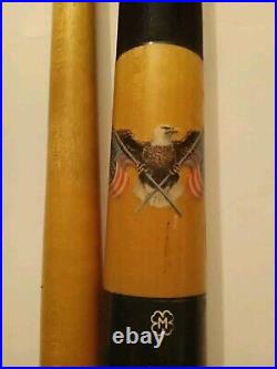 RARE MCDERMOTT POOL CUE OPERATION DESERT STORM Military Theme Billiard Shaft