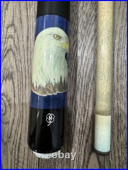 RARE McDermott RETIRED American Bald Eagle Wildlife Pool Cue Stick USA Beautiful