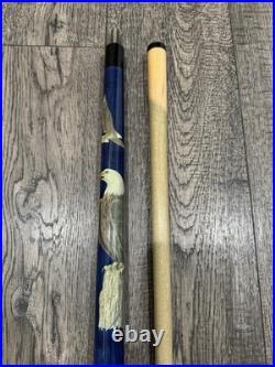 RARE McDermott RETIRED American Bald Eagle Wildlife Pool Cue Stick USA Beautiful