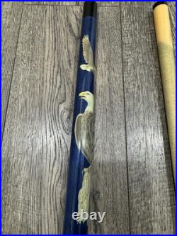 RARE McDermott RETIRED American Bald Eagle Wildlife Pool Cue Stick USA Beautiful