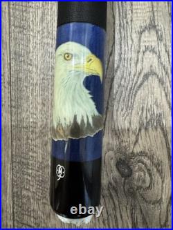 RARE McDermott RETIRED American Bald Eagle Wildlife Pool Cue Stick USA Beautiful