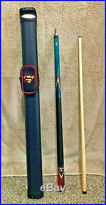 RARE McDermott Shooters Collection SUPERMAN POOL CUE & CASE Online EXCLUSIVE A