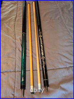 Rage Addiction and McDermott Lucky Billiard Pool Cue Set with 2 Shafts and Case