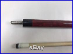 Red McDermott Pool Cue Sick 58 19oz With Blue Carrying Case