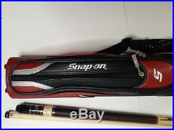 Snap-On Commemorative McDermott Pool Cue With G-core Shaft With Leather Case