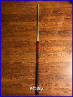 Stunning McDermott Unique Signed Black Panthers Pool Cue Stick 2 Drawings