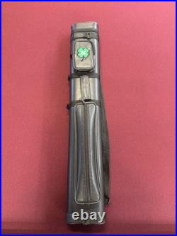 USED McDermott Pool Cue Case 2x4 Black Vinyl w Green Clover USED McDermott Pool Cue Case 2x4 Black Vinyl w Green Clover