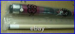 Unopened 19oz NOS MCDERMOTT STAR S75B Billiard Cue CLARET RED COLORED RINGS