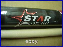 Unopened 19oz NOS MCDERMOTT STAR S75B Billiard Cue CLARET RED COLORED RINGS