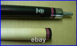 Unopened 19oz NOS MCDERMOTT STAR S75B Billiard Cue CLARET RED COLORED RINGS