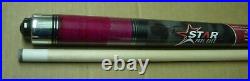 Unopened 19oz NOS MCDERMOTT STAR S75B Billiard Cue CLARET RED COLORED RINGS