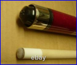 Unopened 19oz NOS MCDERMOTT STAR S75B Billiard Cue CLARET RED COLORED RINGS