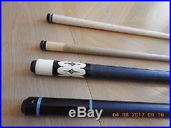 Used Lucasi custom and vintage McDermott pool cues with case