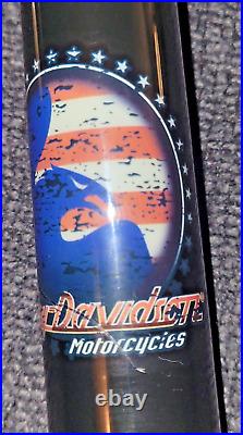 VINTAGE McDermott HD25 Harley Davidson Pool Cue EXTREMELY RARE America Themed