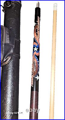 VINTAGE McDermott HD25 Harley Davidson Pool Cue EXTREMELY RARE America Themed