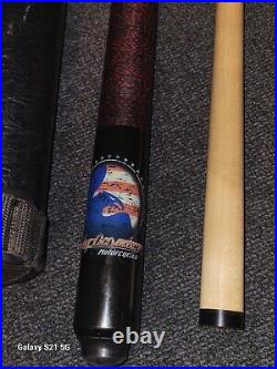 VINTAGE McDermott HD25 Harley Davidson Pool Cue EXTREMELY RARE America Themed