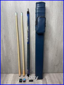 Vintage 1994 McDermott Pool Cue Bundle Night Wolf GLD-06 with 2 Sh (A1D034100)