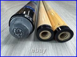 Vintage 1994 McDermott Pool Cue Bundle Night Wolf GLD-06 with 2 Sh (A1D034100)