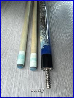 Vintage 1994 McDermott Pool Cue Bundle Night Wolf GLD-06 with 2 Sh (A1D034100)