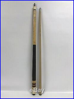 Vintage 2pc Mcdermott Pool Cue Stick With J&j Pool Cue Case H302738200
