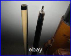 Vintage Leather Billard Case with McDermott/ Players Shaft and Hitman Pool Cues Vintage Leather Billard Case with McDermott/ Players Shaft and Hitman Pool Cues