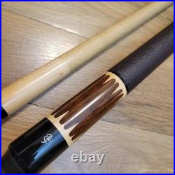 Vintage Leather Wrap McDermott E-F6 Pool Cue Stick Retired 19oz EF-6 E-Series