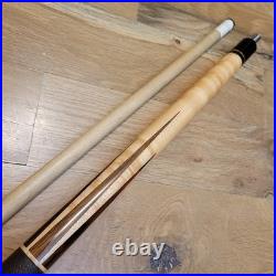 Vintage Leather Wrap McDermott E-F6 Pool Cue Stick Retired 19oz EF-6 E-Series