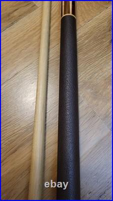 Vintage Leather Wrap McDermott E-F6 Pool Cue Stick Retired 19oz EF-6 E-Series