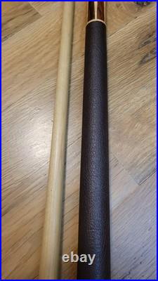 Vintage Leather Wrap McDermott E-F6 Pool Cue Stick Retired 19oz EF-6 E-Series