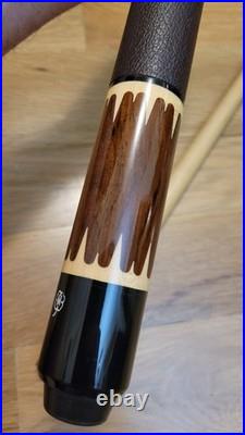 Vintage Leather Wrap McDermott E-F6 Pool Cue Stick Retired 19oz EF-6 E-Series