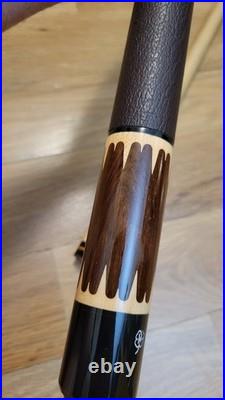 Vintage Leather Wrap McDermott E-F6 Pool Cue Stick Retired 19oz EF-6 E-Series