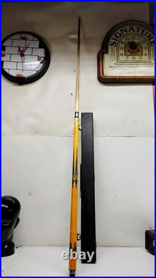 Vintage MCDERMOTT Lucky Pool Billiard Cue with Wooden Case Vintage MCDERMOTT Lucky Pool Billiard Cue with Wooden Case