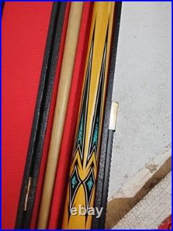 Vintage MCDERMOTT Lucky Pool Billiard Cue with Wooden Case Vintage MCDERMOTT Lucky Pool Billiard Cue with Wooden Case