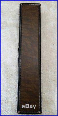 Vintage McDermott 1x2 Flip Top Hard Pool Cue Case With Large Storage Compartment