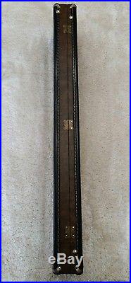 Vintage McDermott 1x2 Flip Top Hard Pool Cue Case With Large Storage Compartment