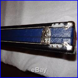 Vintage McDermott 1x2 Flip Top Hard Pool Cue Case With Large Storage Compartment