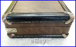 Vintage McDermott 1x2 Flip Top Hard Pool Cue Case With Large Storage Compartment