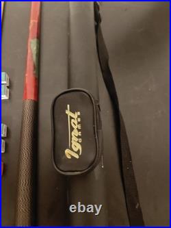 Vintage McDermott Leather Case With Black Panther 13 Mm Pool Cue Stick