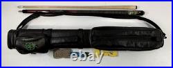 Vintage McDermott Leather Case With Black Panther 13 Mm Pool Cue Stick 21 Oz