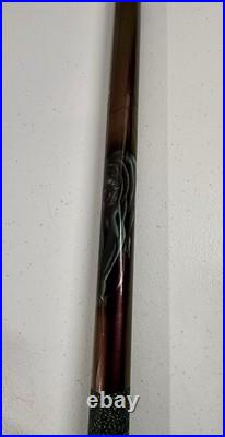 Vintage McDermott Leather Case With Black Panther 13 Mm Pool Cue Stick 21 Oz